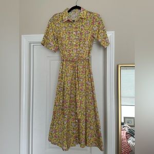 Cotton Floral Print Dress